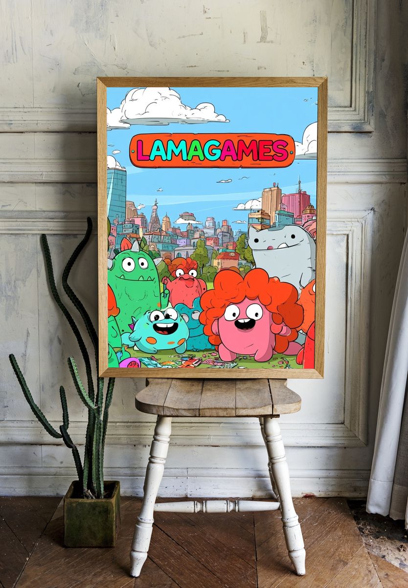 Lamagames Cartoon City Poster. — room view 1