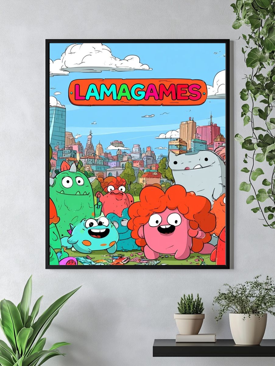 Lamagames Cartoon City Poster. — room view 4