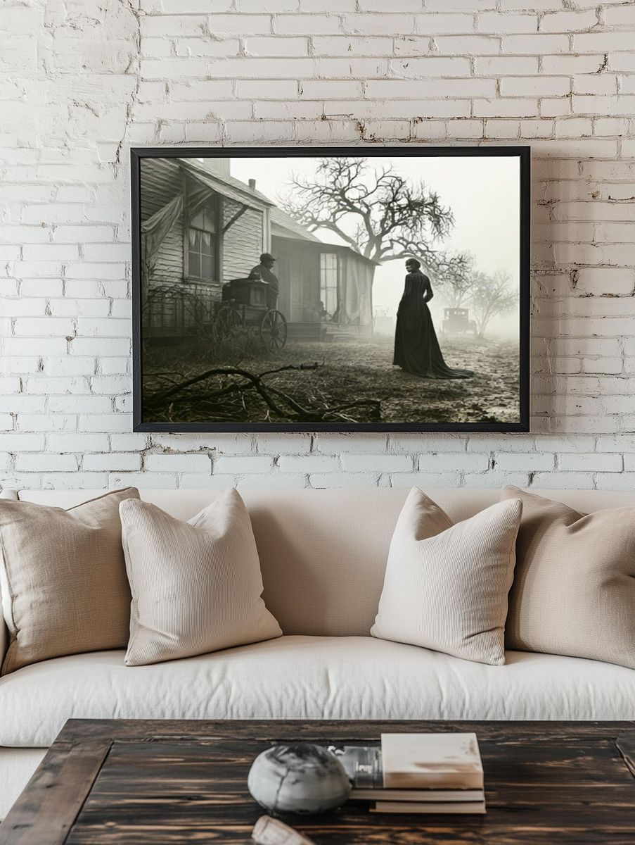 Haunted Victorian Farmhouse Poster. room preview