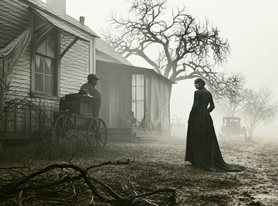 Haunted Victorian Farmhouse Poster. poster