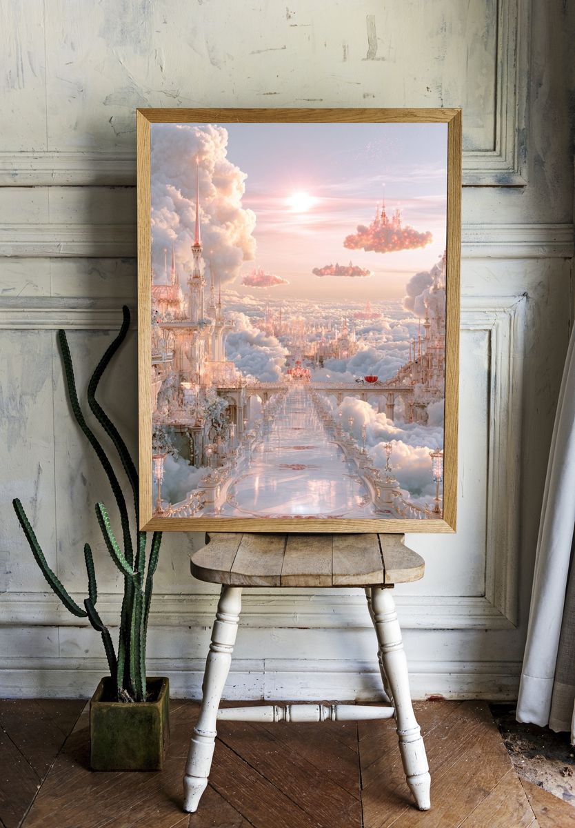 Cloud Palace Dreamscape Print. — room view 1