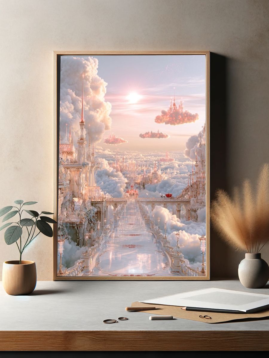 Cloud Palace Dreamscape Print. — room view 2