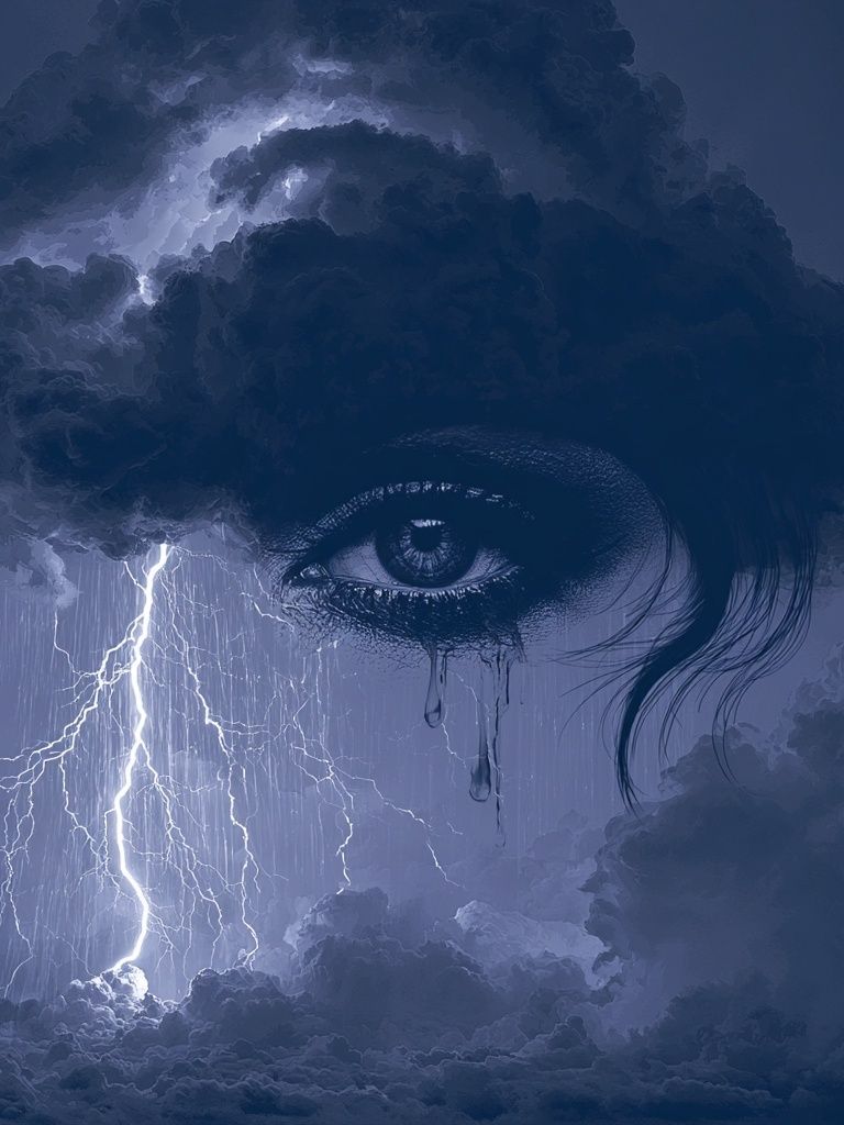 Storm Eye Surrealism Print. poster detail