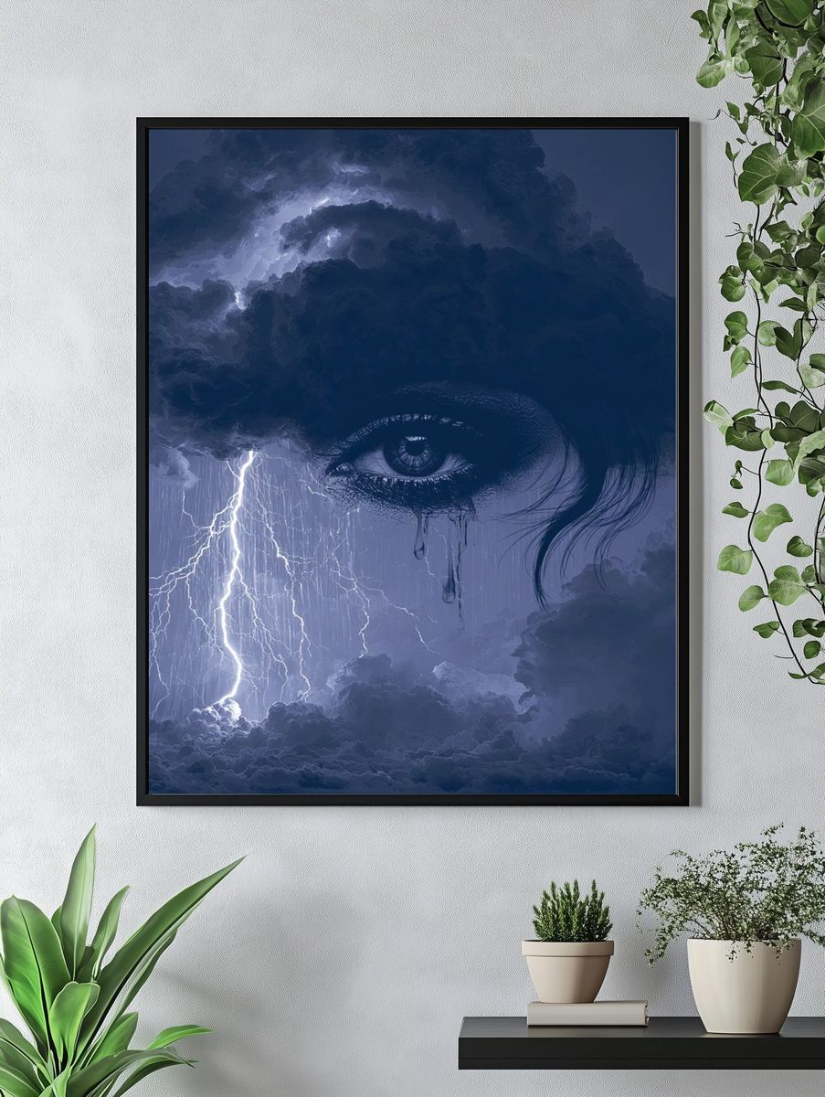 Storm Eye Surrealism Print. — room view 4