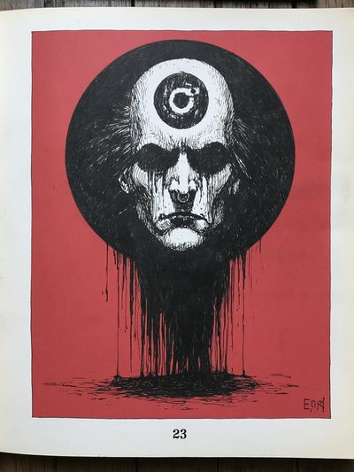 Surreal Skull Portrait Print. poster print