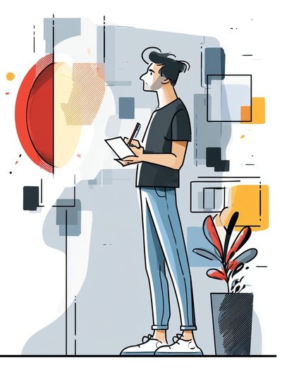 Creative Designer Illustration Poster. poster