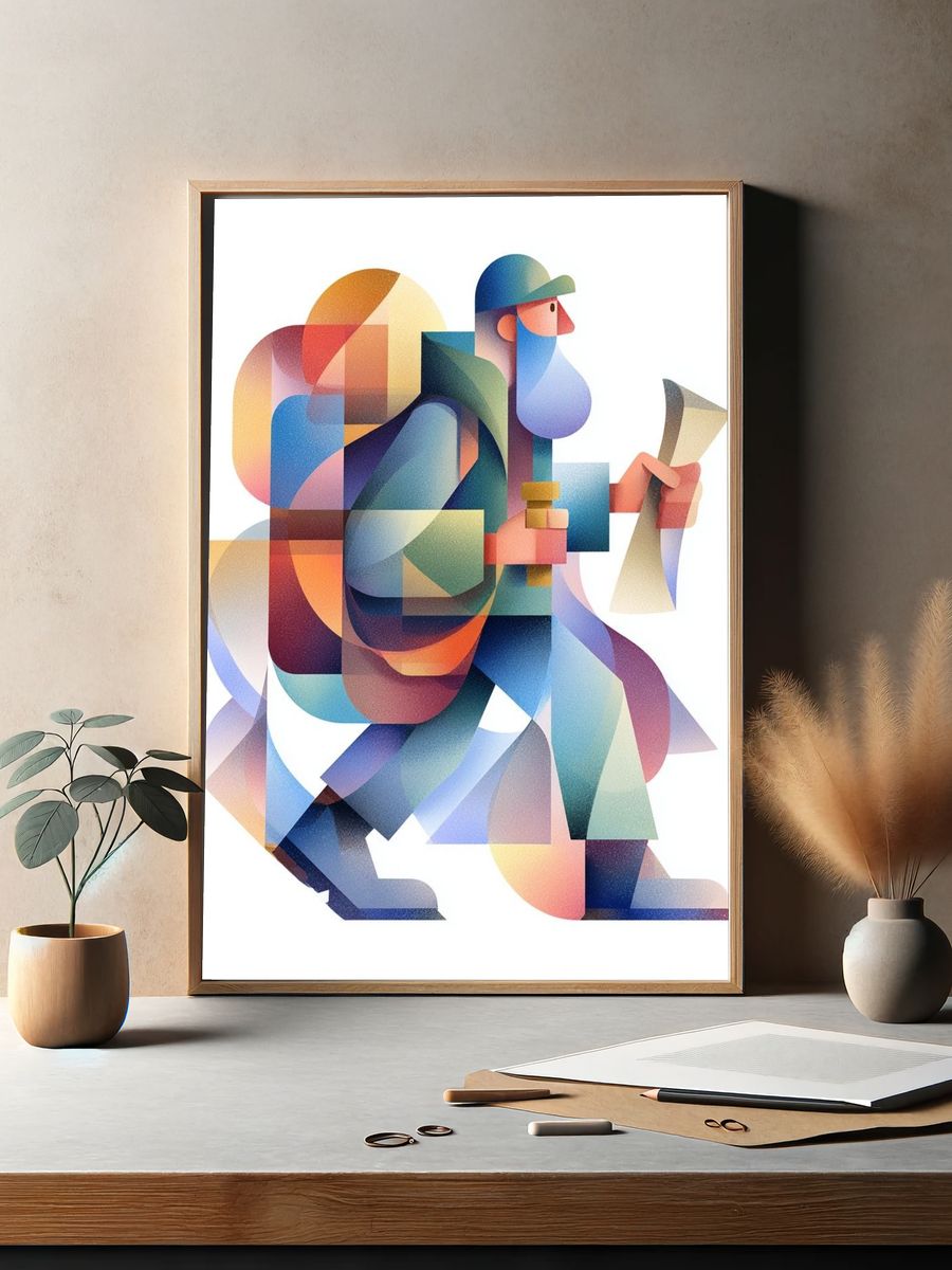 Desert Castle Fantasy Print. — room view 2