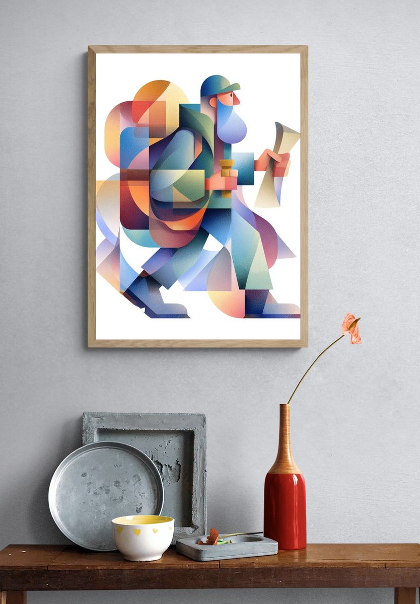 Desert Castle Fantasy Print. — room view 3