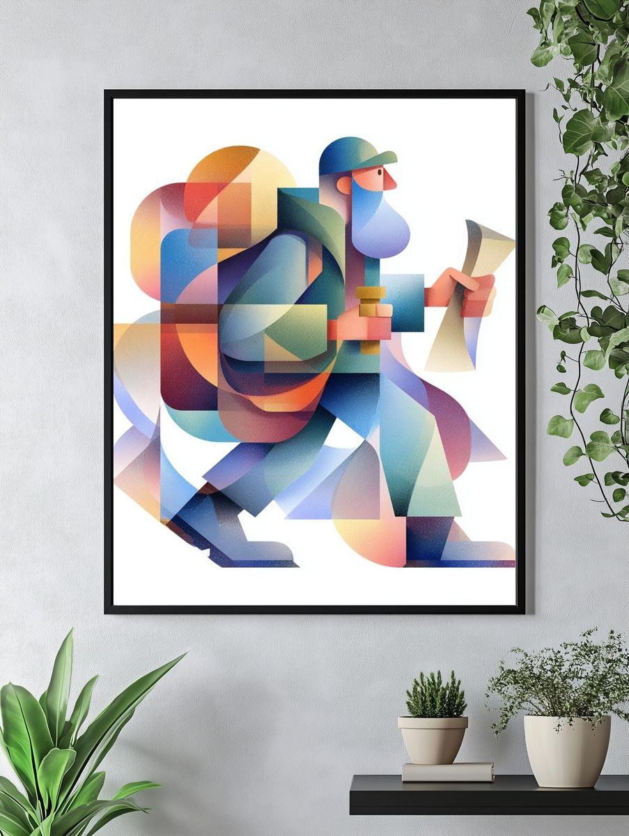 Desert Castle Fantasy Print. — room view 4