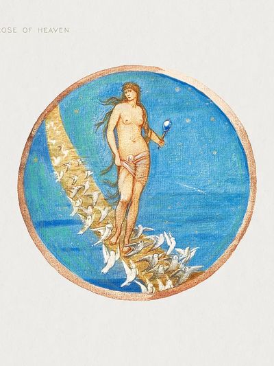 Rose Heaven Flower Book (1905). poster print
