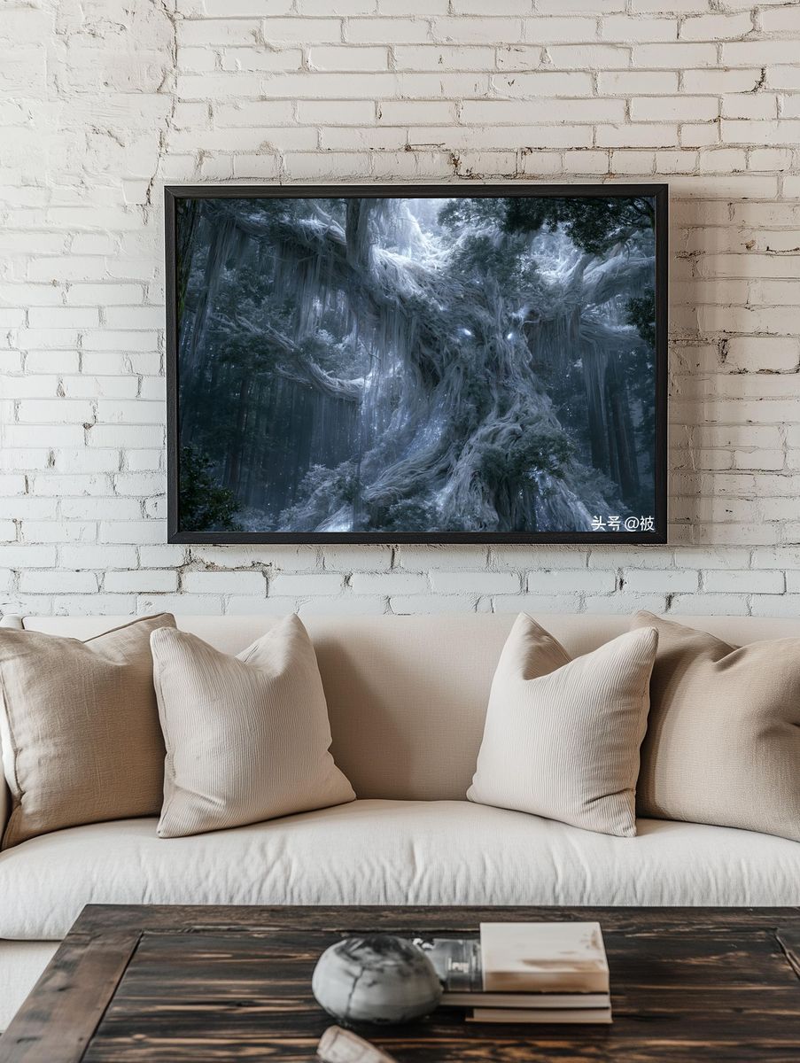 Enchanted Forest Spirit — Fantasy Print. room preview