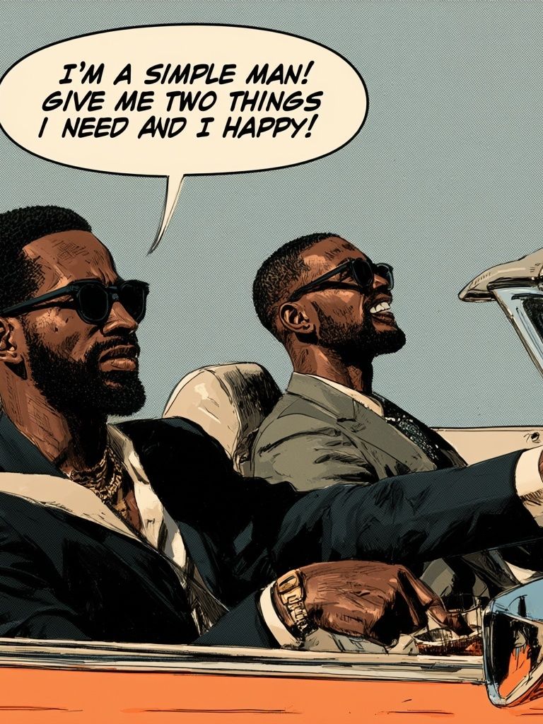 Simple Man Comic Poster. poster detail