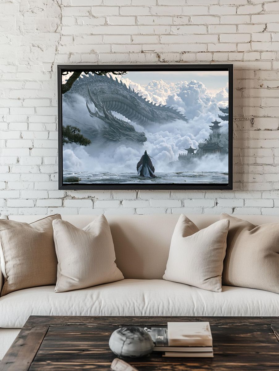 Celestial Dragon Temple Poster. — room view 1