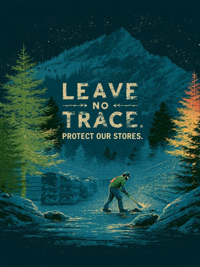 Leave No Trace Forest Poster. poster detail