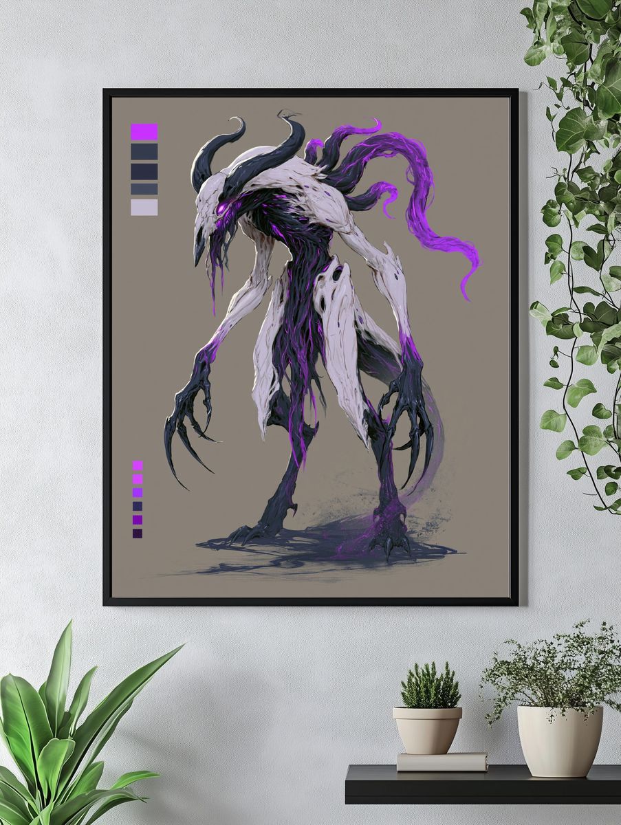 Void Stalker Digital Art Poster. — room view 4