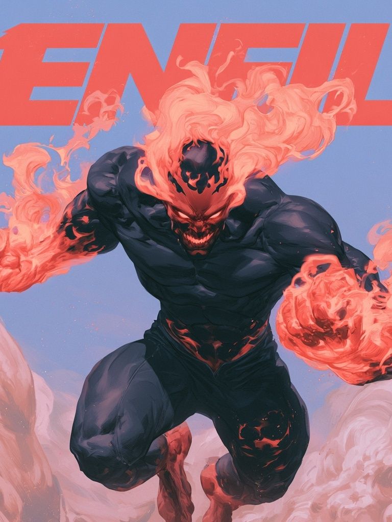 Enfu Fiery Demon Poster. poster detail