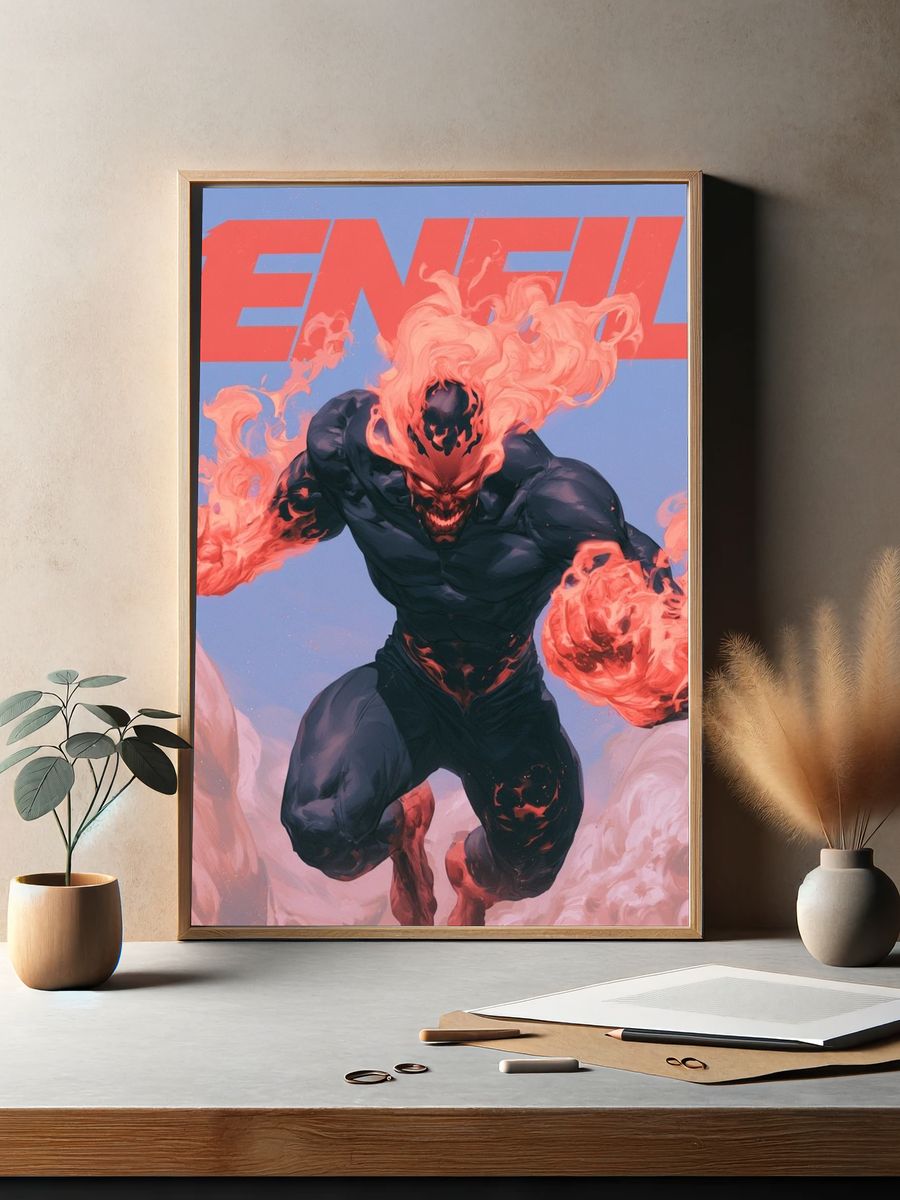 Enfu Fiery Demon Poster. — room view 2