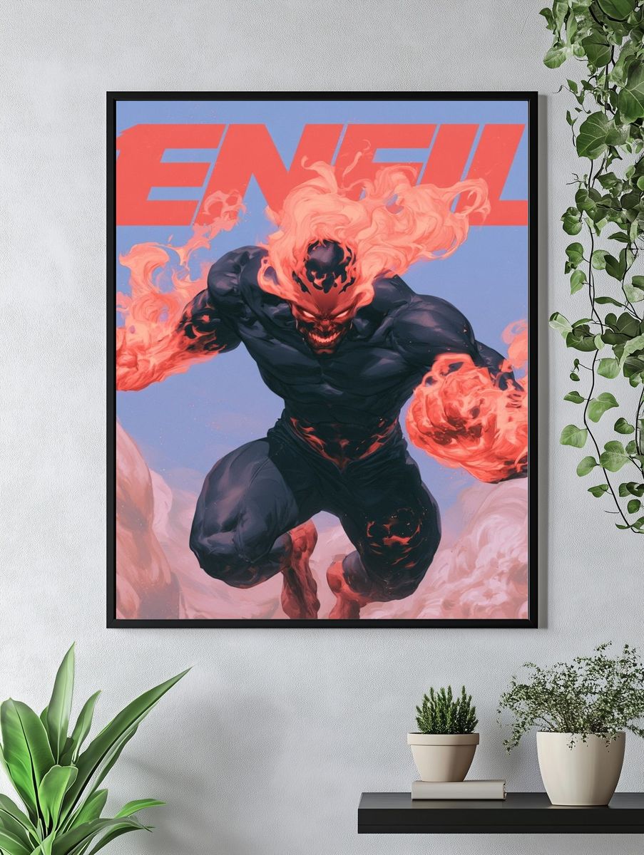 Enfu Fiery Demon Poster. — room view 4