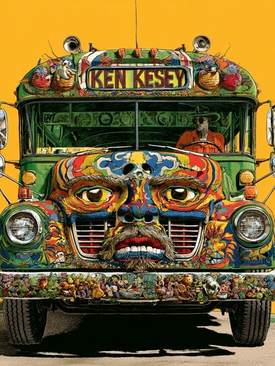 Ken Kesey Psychedelic Bus Print. poster