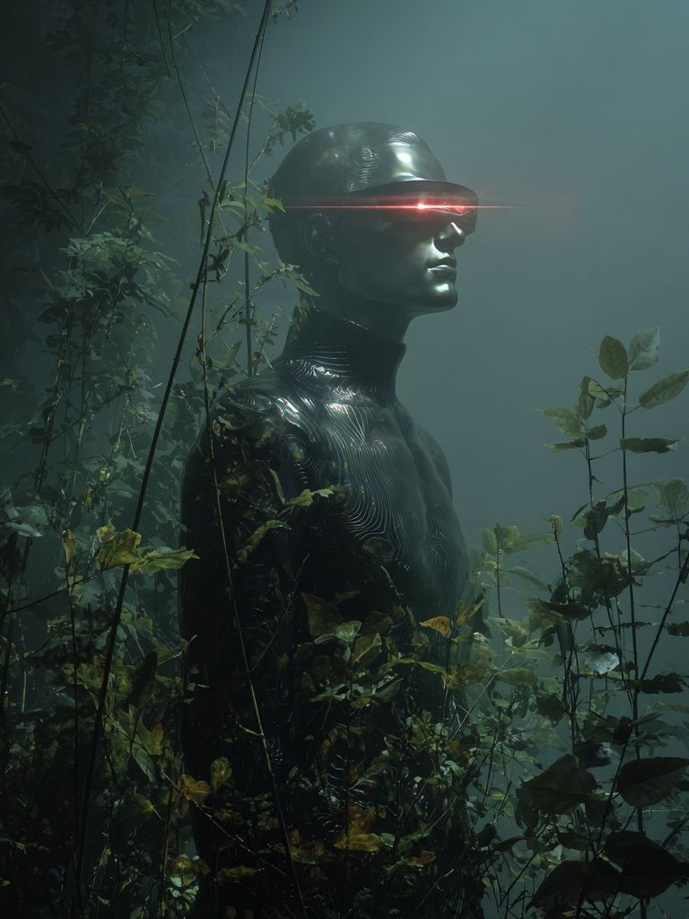 Cybernetic Forest Sentinel Poster. poster detail