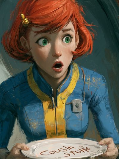 Vault Girl Digital Art Poster. poster print