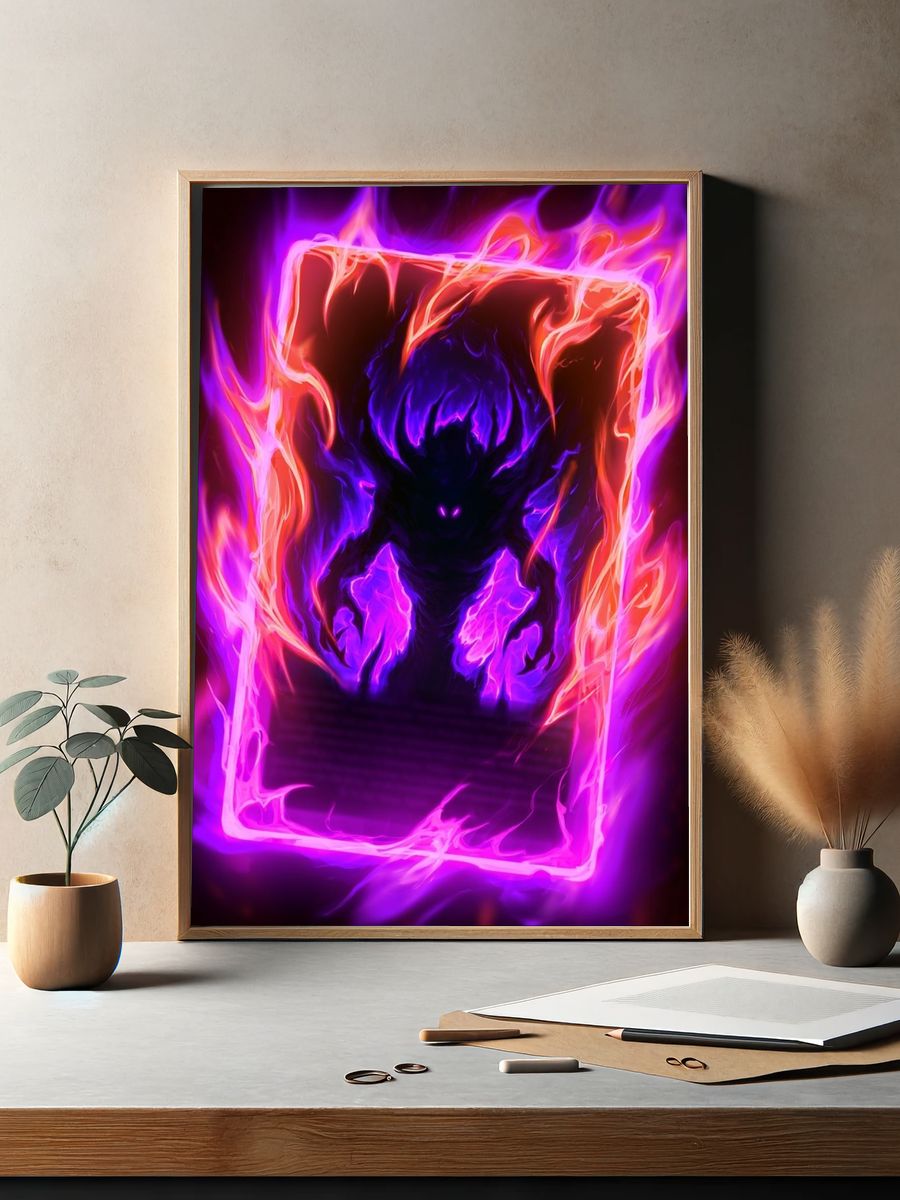 Neon Demon Flame Poster. — room view 2