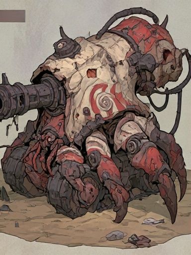 Mechanical Crab Illustration Poster. poster detail
