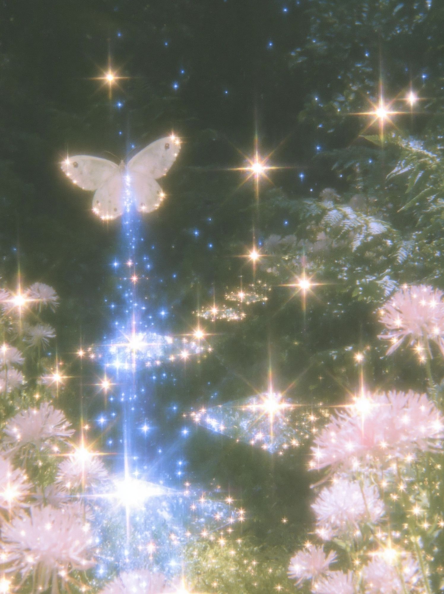 Dreamy Butterfly Garden Print. poster detail