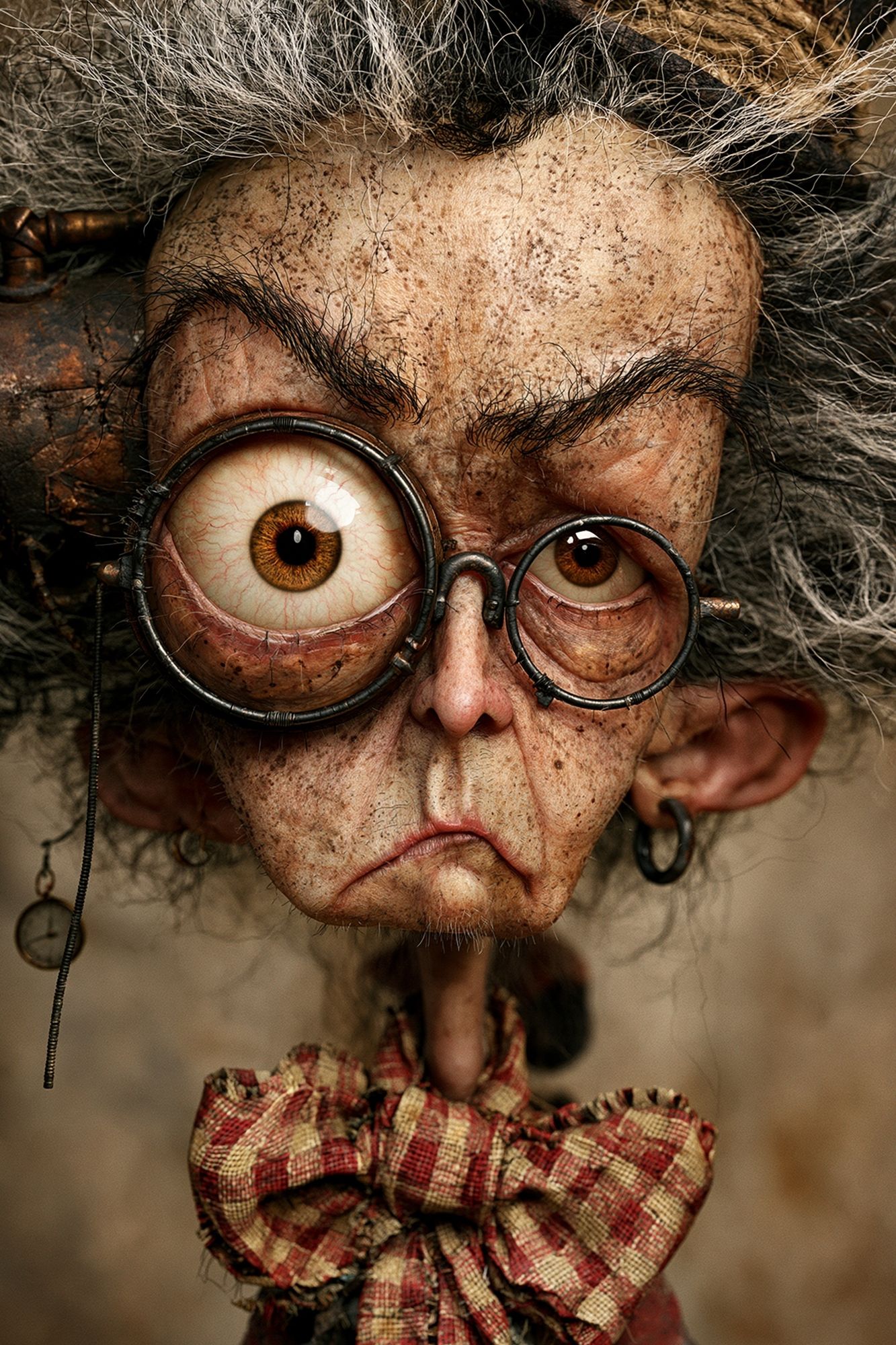 Steampunk Doll Portrait Poster. poster detail