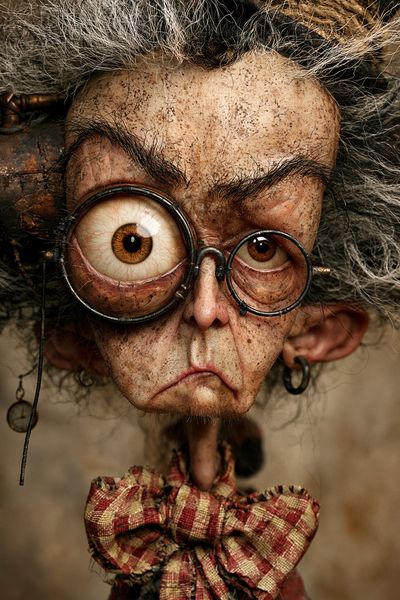 Steampunk Doll Portrait Poster.