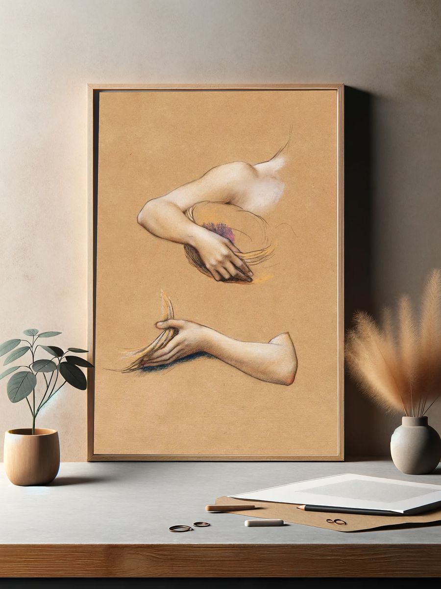 Alien Starship Over Planet Poster. — room view 2