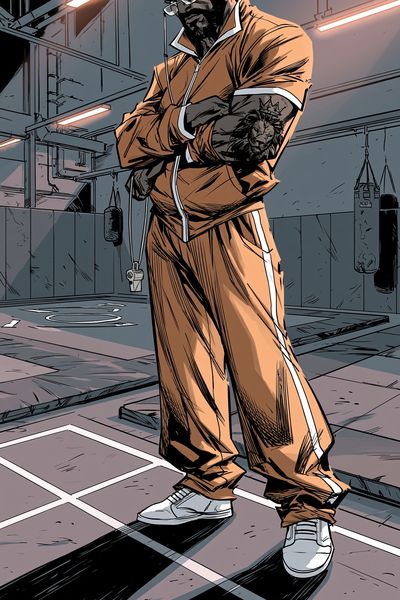 Boxing Gym Champion Illustration Poster. poster