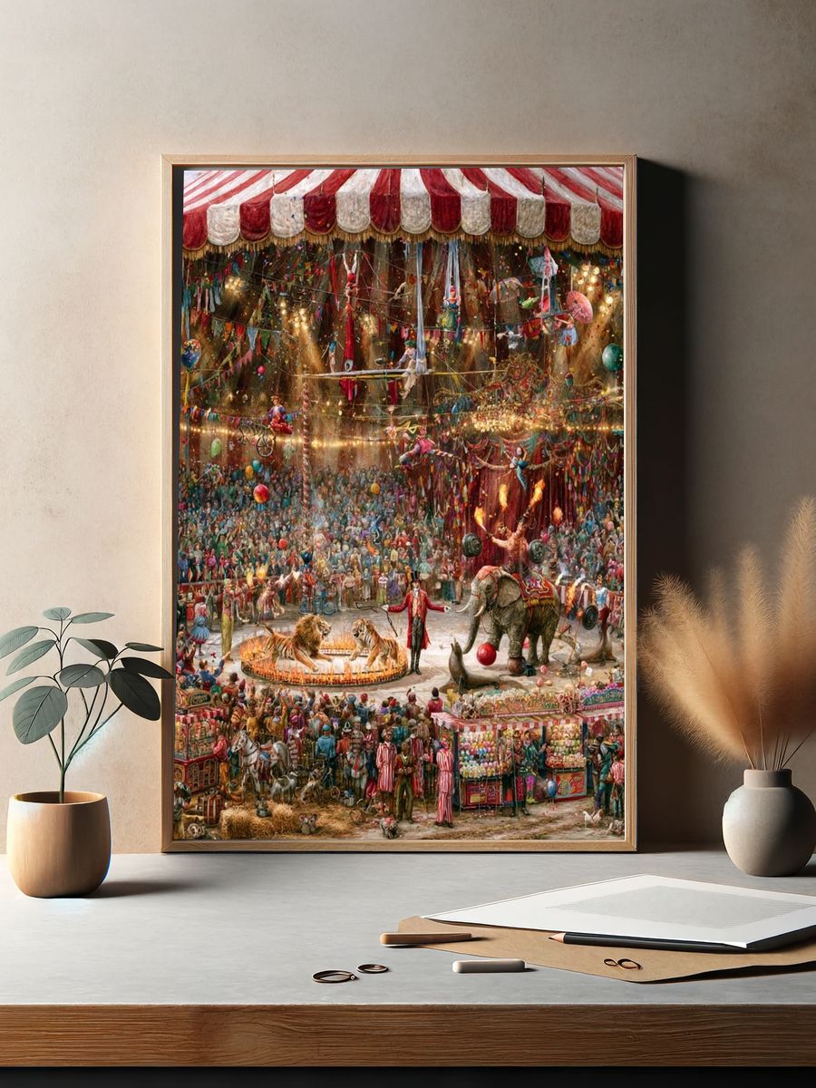 Circus Spectacle — Illustration Print. — room view 2