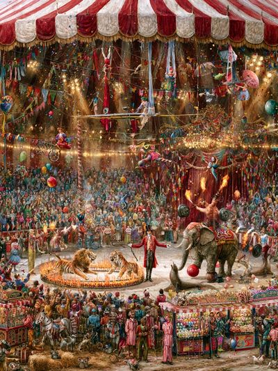 Circus Spectacle — Illustration Print. poster print