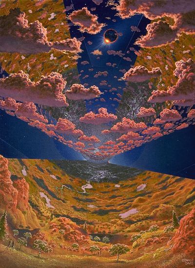 Internal view O'Neill cylinder (2015). poster print