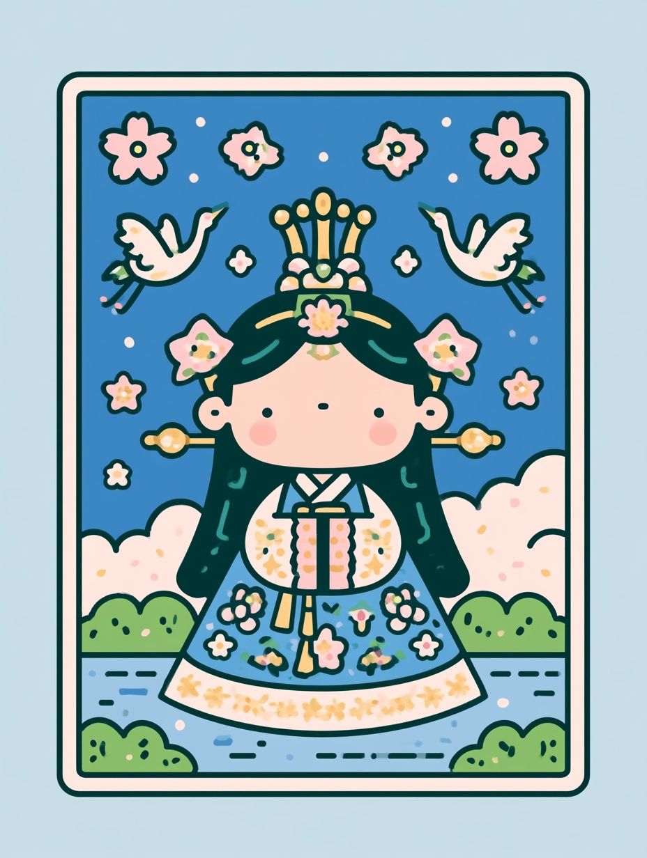 Kawaii Princess Illustration Poster. poster — illustration art