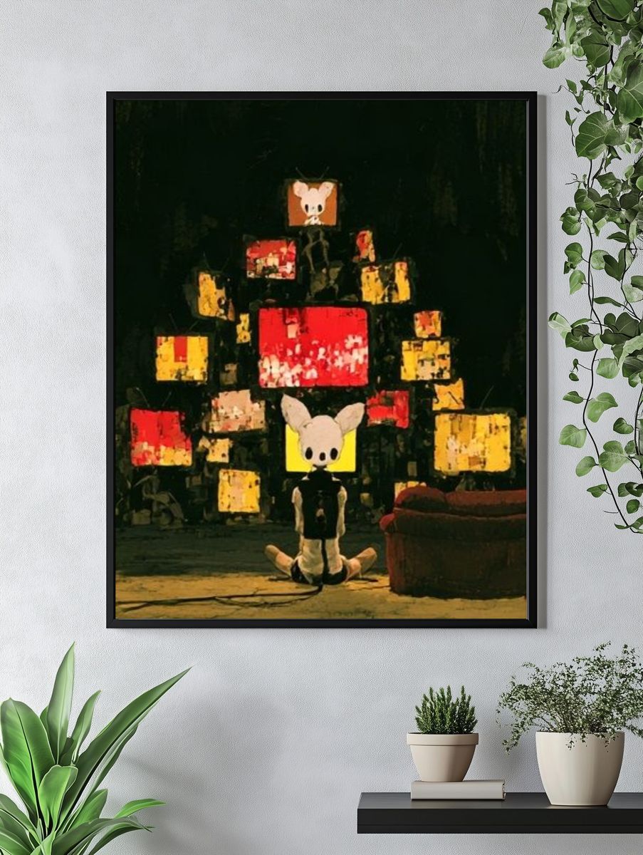 Surreal Mouse Stage Illustration Poster. — room view 4