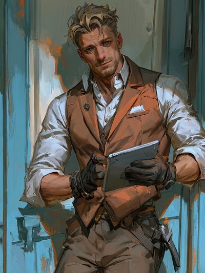 Stylish Portrait Illustration Poster. poster