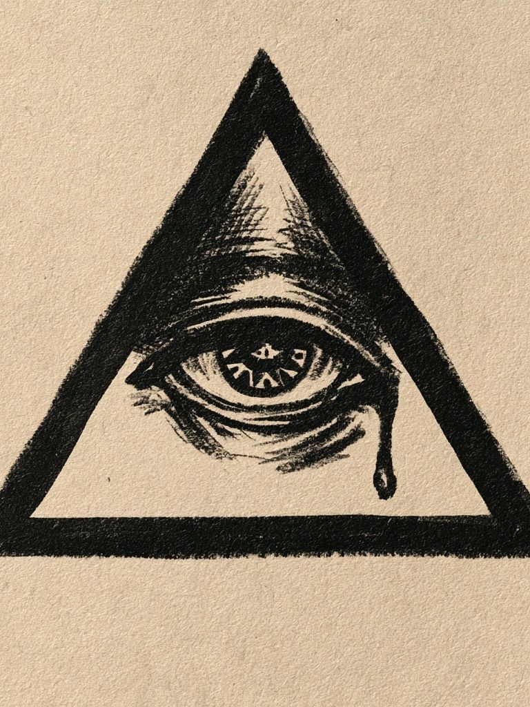 All-Seeing Eye Ink Poster. poster detail