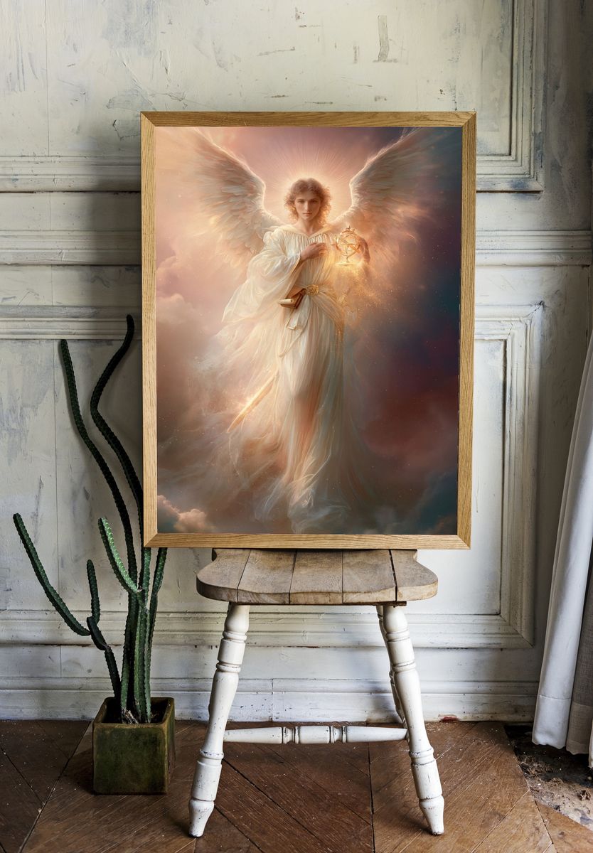 Celestial Angel — Fantasy Print. — room view 1