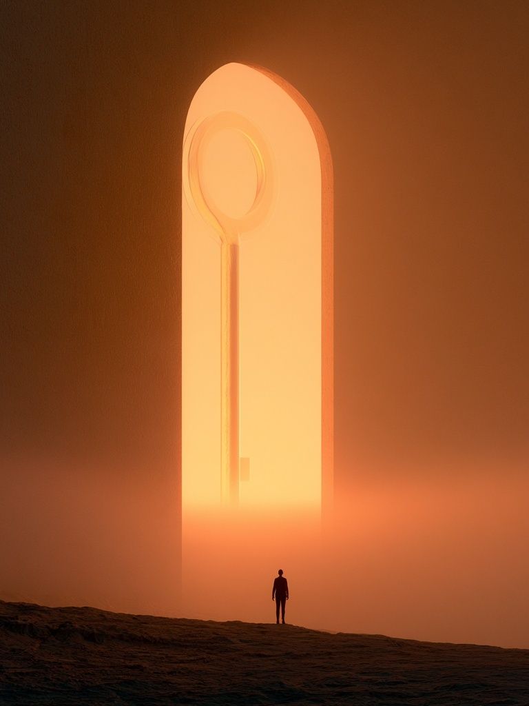 Surreal Portal Landscape Print. poster detail