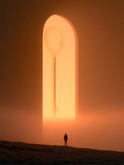 Surreal Portal Landscape Print. poster print