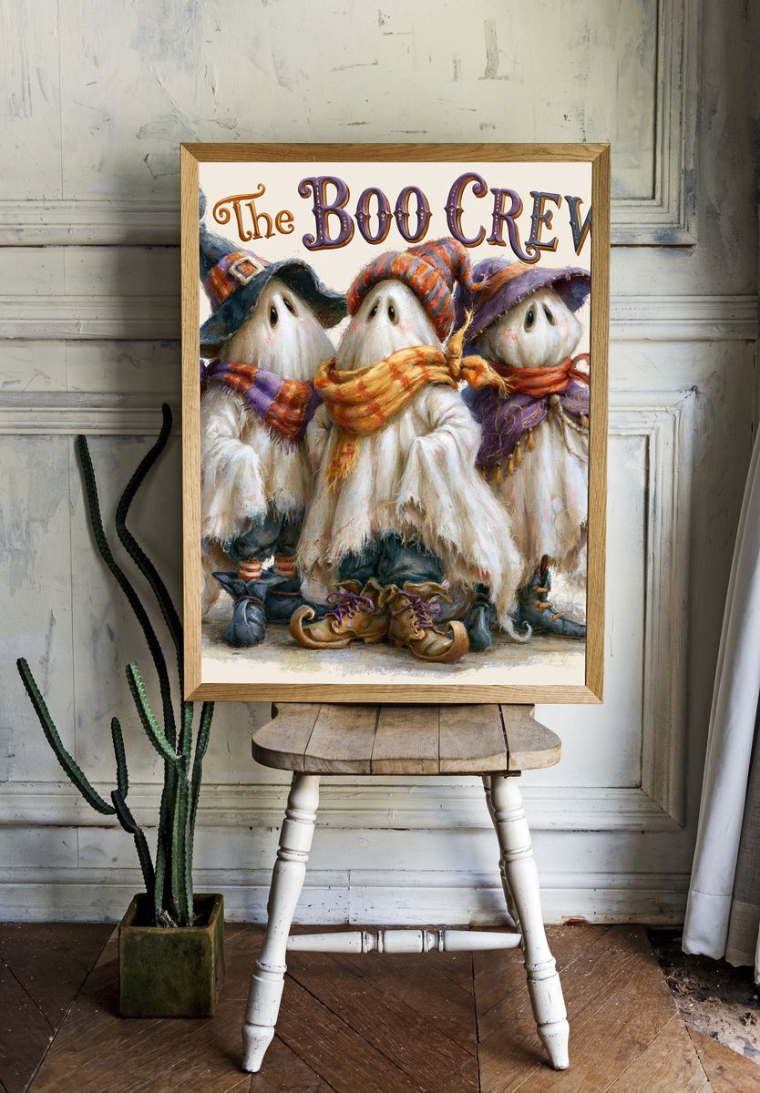 The Boo Crew Halloween Poster. — room view 1