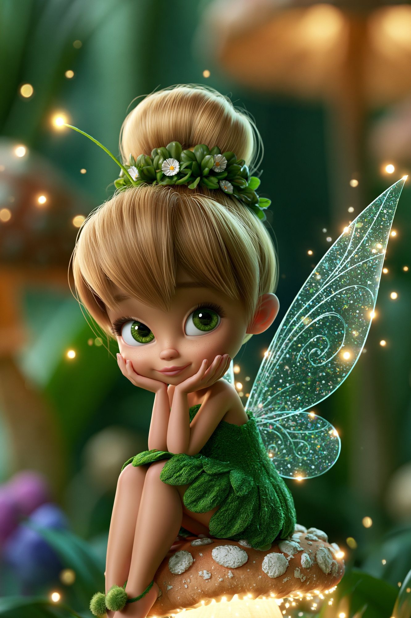 Forest Fairy Illustration Poster. poster detail