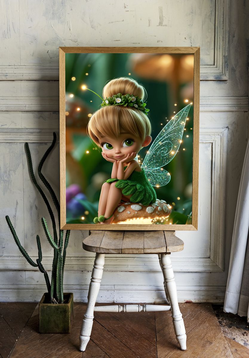 Forest Fairy Illustration Poster. room preview