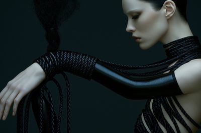 Surreal Rope Portrait Print.