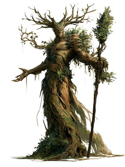 Tree Guardian Illustration Poster.