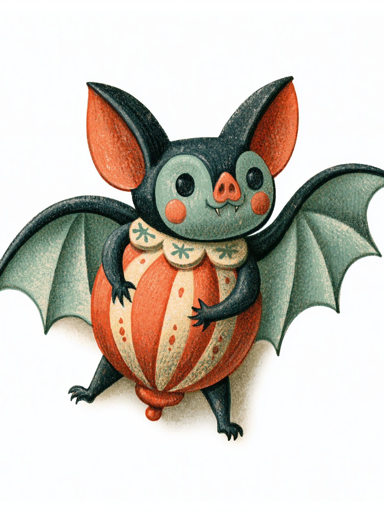 Halloween Bat Watercolor Print. poster — illustration art