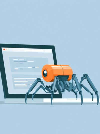 Cybersecurity Spider Illustration Poster.