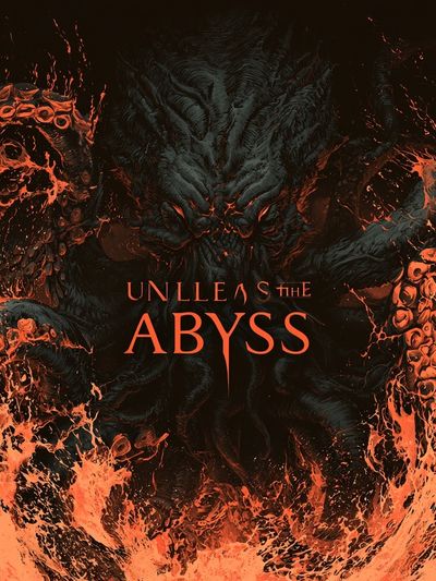 Unleash the Abyss Horror Print. poster